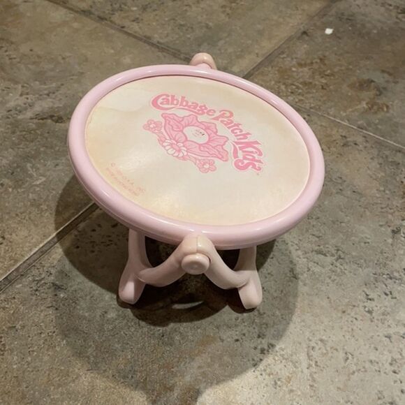 Cabbage Patch Kids Vintage 1985 Look At Me Stand Up Pink Vanity Mirror - Picture 10 of 15